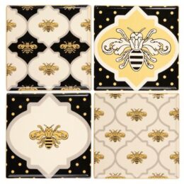 Queen Bee Coasters - Set of 4