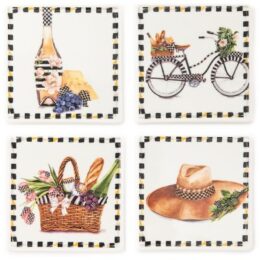 Vino Alfresco Coasters - set of 4