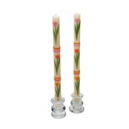 Tulip Dinner Candles - Set of 2