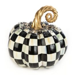 Beaded Check Pumpkin - Medium