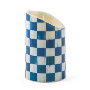 Royal Check Flicker 5" Pillar Candle image three