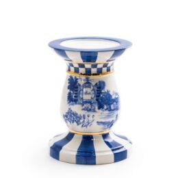 Royal Toile Pillar Candle Holder - Short