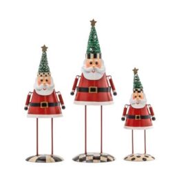 Tree Top Santa Figures - Set of 3