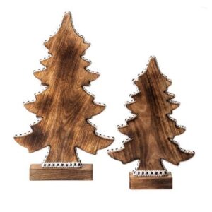 Courtly Check Forest Trees - Set of 2 image three