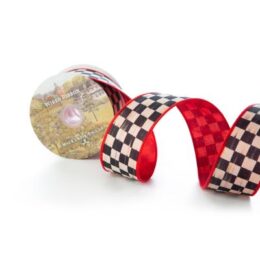 Courtly Check 2" Ribbon - Red