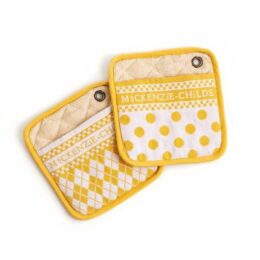 Argyle Potholders - Yellow - Set of 2