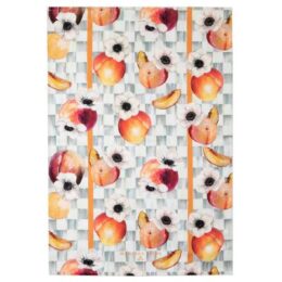 Peaches & Anemones Dish Towel