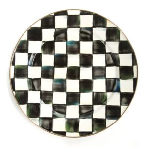 Courtly Check Enamel Charger/Plate image one