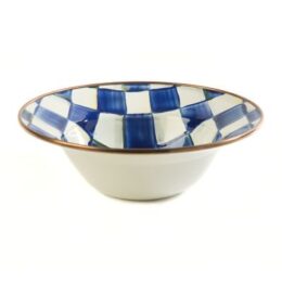 Royal Check Enamel Breakfast Bowl