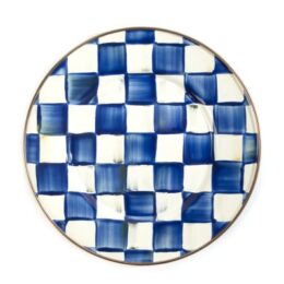 Royal Check Enamel Salad/Dessert Plate