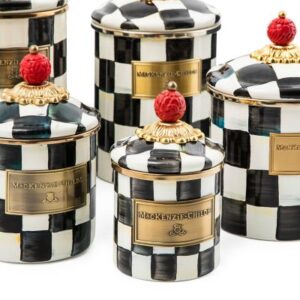 Courtly Check Enamel Canister - Medium image twelve