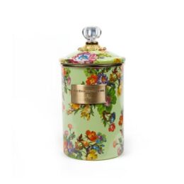 Flower Market Large Canister - Green