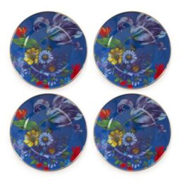 Flower Market Dinner Plates - Lapis - Set of 4