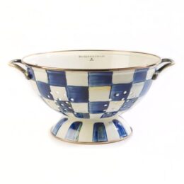 Royal Check Enamel Colander - Large