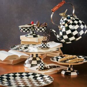 Courtly Check Enamel Espresso Cup & Saucer Set image three