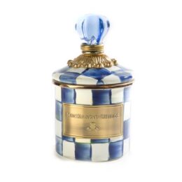 Royal Check Enamel Canister - Mini