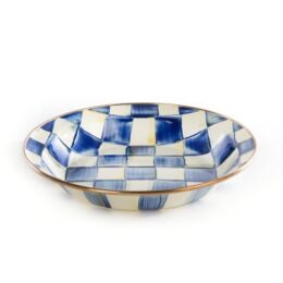 Royal Check Enamel Pie Plate