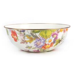 Flower Market Extra Large Everyday Bowl - White