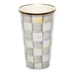 Sterling Check Enamel Tumbler - 20 Ounce