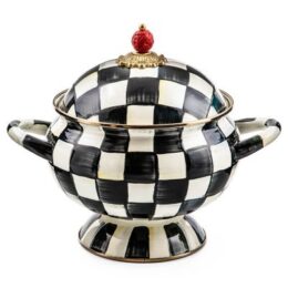 Courtly Check Enamel Tureen